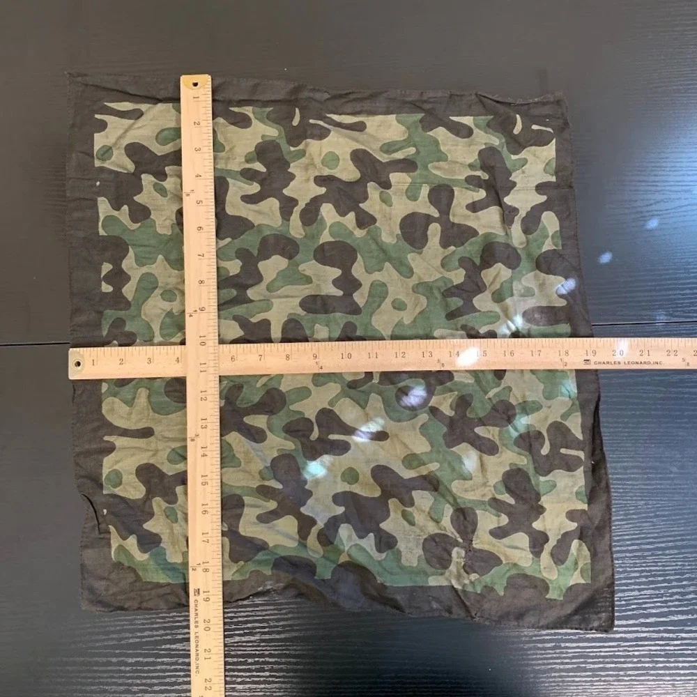 Vintage Distressed Military Style Camouflage Bandana Square Handkerchief 19